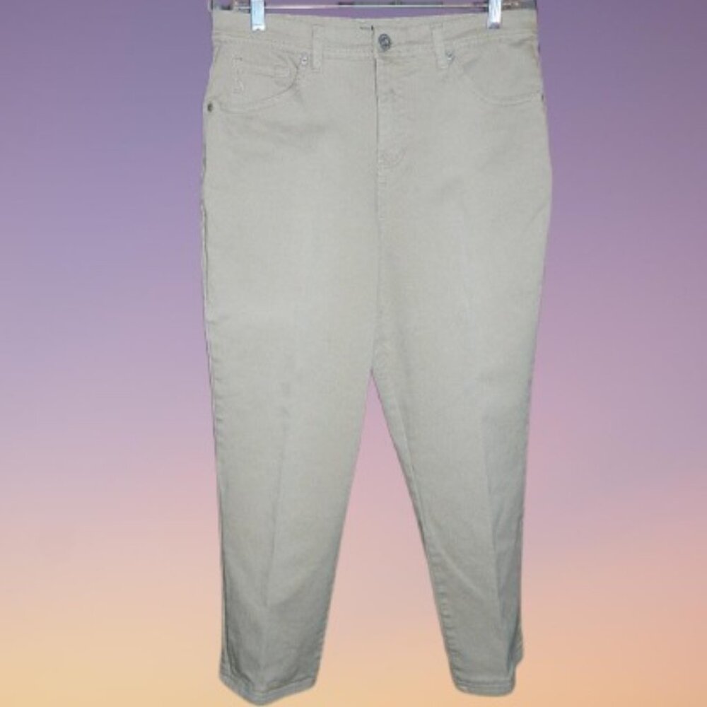 Women’s STYLE & CO. Pants Denim Beige Tan Size 10 Free Shipping